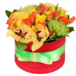 Цветы в коробке Золотые дни